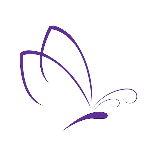 Beauty butterfly vector icon design