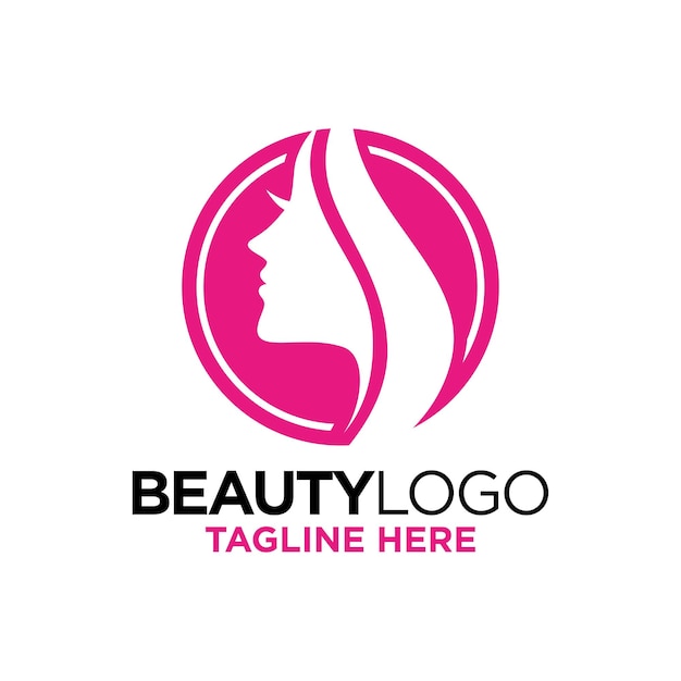 Beauty Face Logo Design Template Inspiration, Vector Illustration.