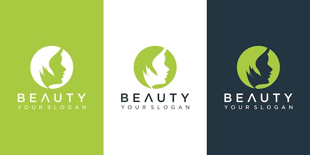 Premium Vector | Beauty face logo design.