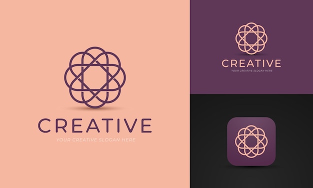 Beauty and fashion brand identity vector logo template