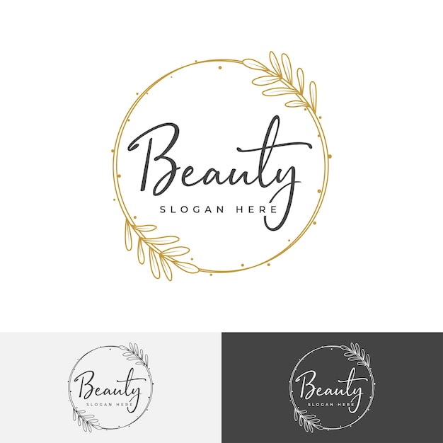 Vector beauty feminine logo template