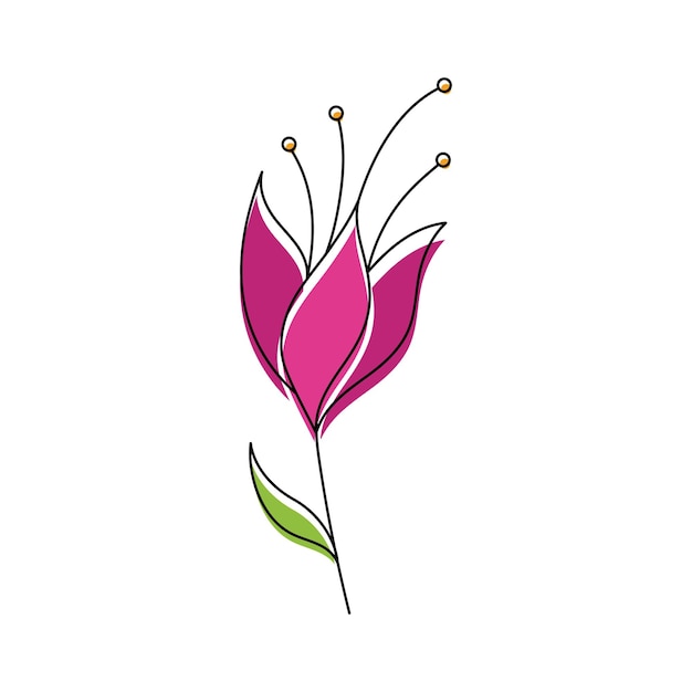 Beauty florist vector icon design