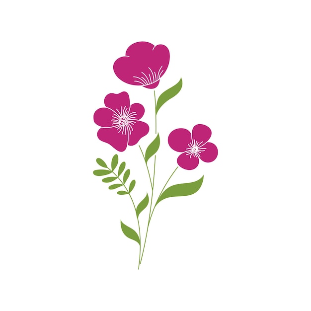 Beauty florist vector icon design