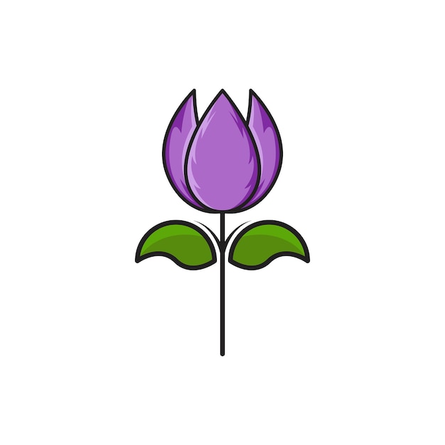 Beauty florist vector icon