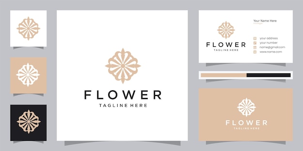 Beauty flower logo design inspiration