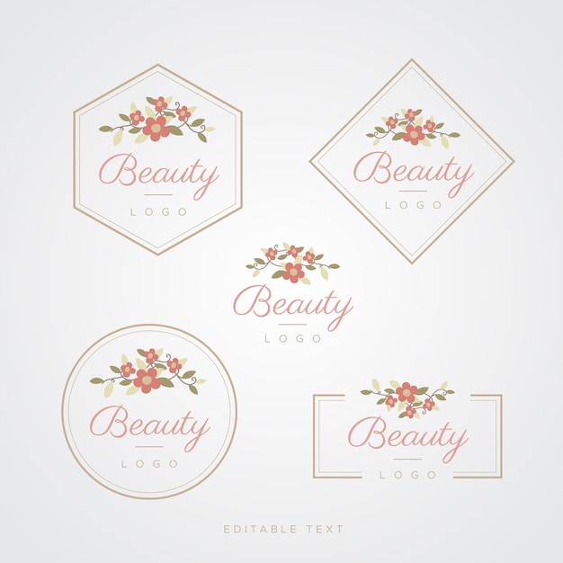 Vector beauty flower logo