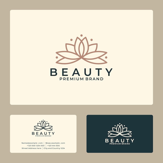 Beauty flower lotus logo design for your business, saloon, spa, hotel etc