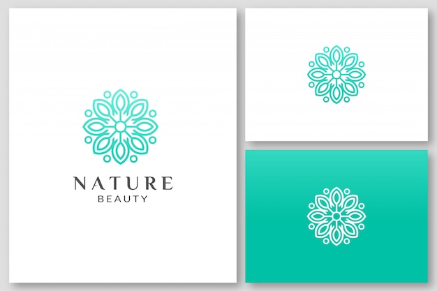 Beauty flower spa logo ontwerpsjablonen