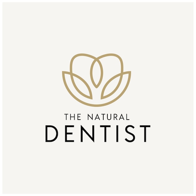 Дизайн логотипа Beauty Flower Tooth или Fresh Floral Teeth для логотипа Natural Dental Dentistry Dentistry