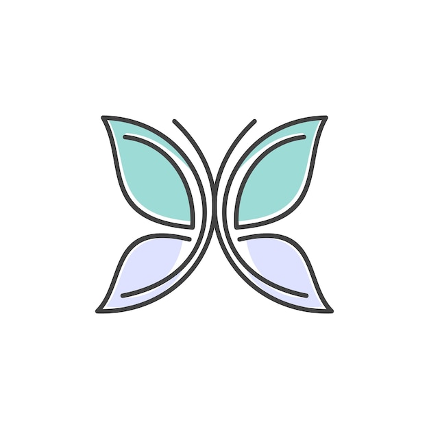 Beauty Flying Butterfly Logo