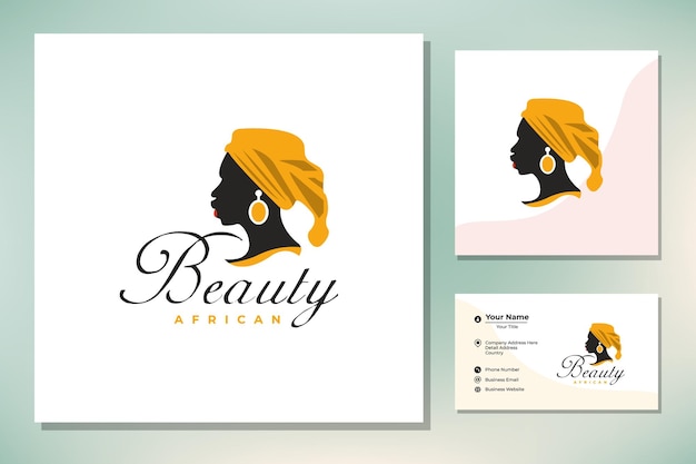 Beauty Girl of Africa logo design