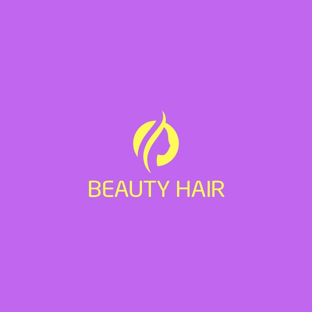 Logo design di capelli di bellezza