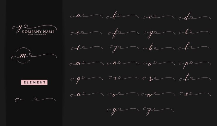 Vector beauty initial letter logo design