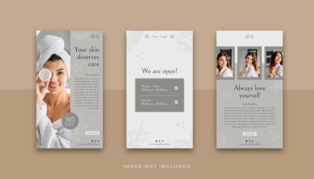 Beauty Instagram Story Template Collection