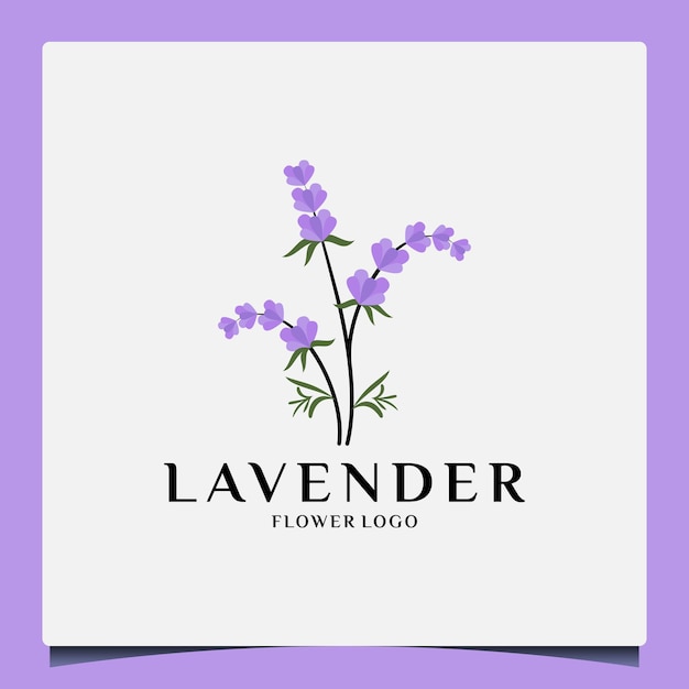 Beauty lavender logo design template cosmetic, saloon, spa, herbal