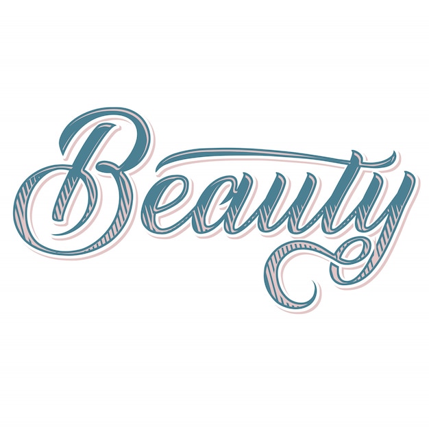 Vector beauty letter