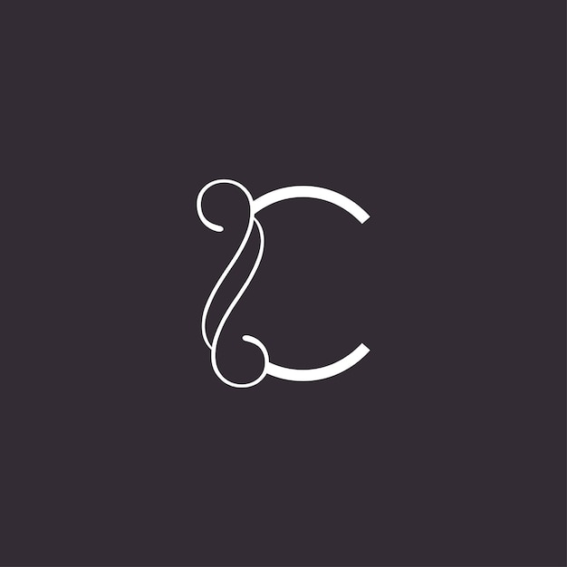 BEAUTY LOGO ART LUXE HOGE KWALITEIT LETTER C