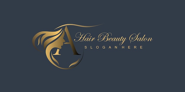 Beauty Logo Beauty logo Beauty salon logo Hair logo design premium vector