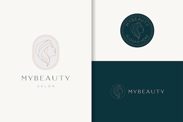 Beauty logo branding set template