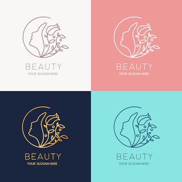 Beauty Logo Vector, Skin Care Logo, Cosmetics Logo, Beauty, 54% OFF