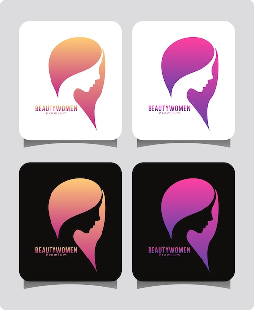 Vector beauty logo design template