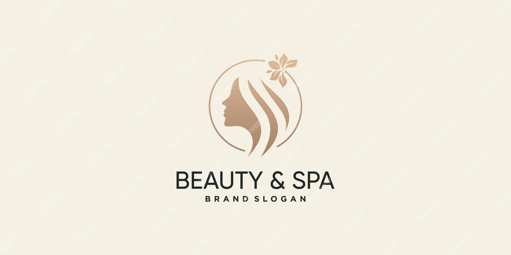 Premium Vector | Beauty logo design with creative abstract concept ...