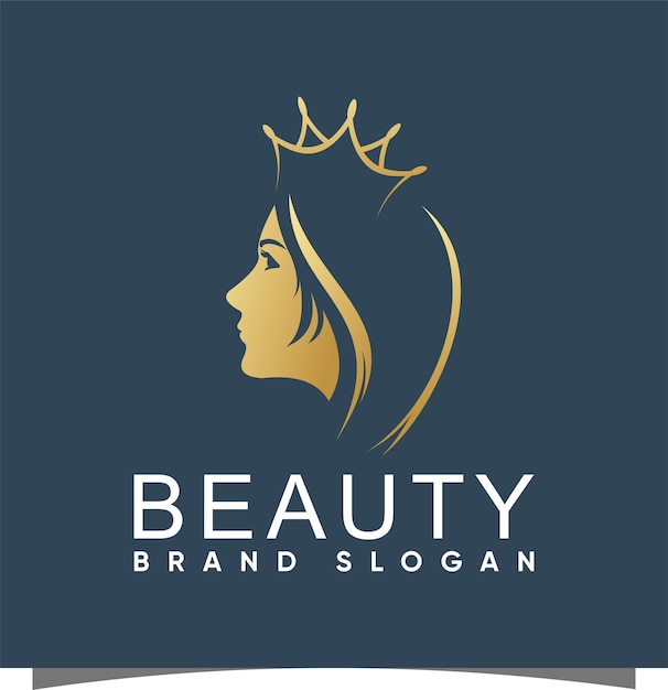 Beauty logo with modern design premium vector