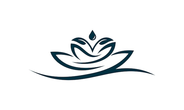 beauty lotus flower logo