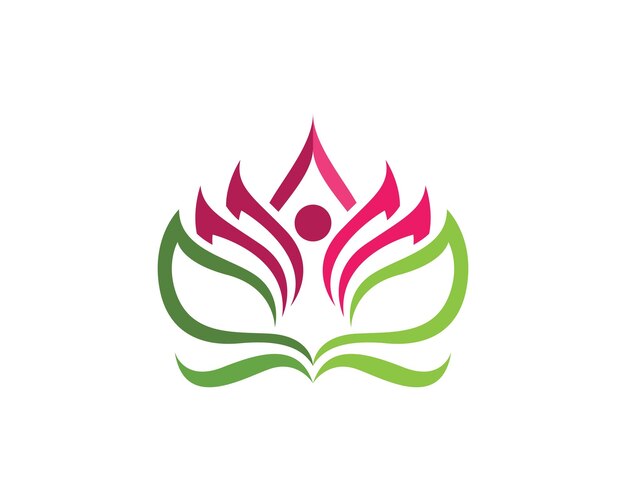 Vector beauty lotus logo template