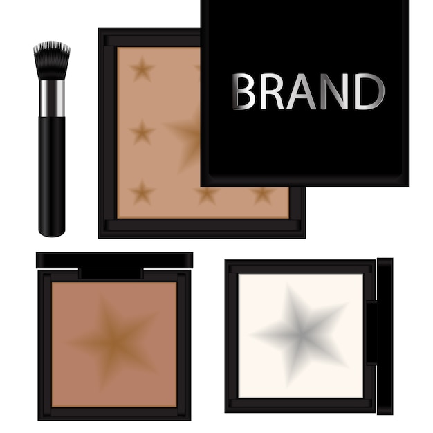 Vector beauty make up set