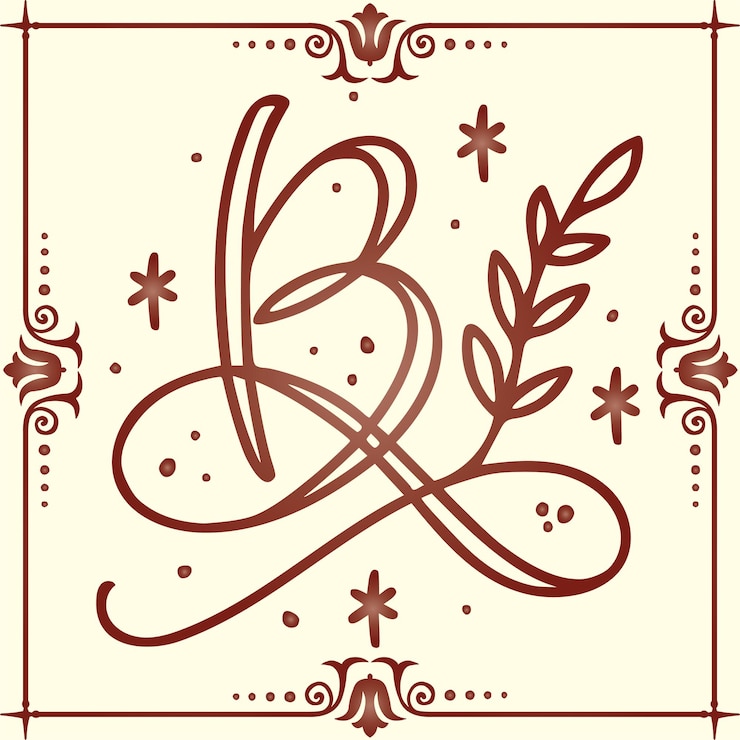 Vector beauty monogram logo design template