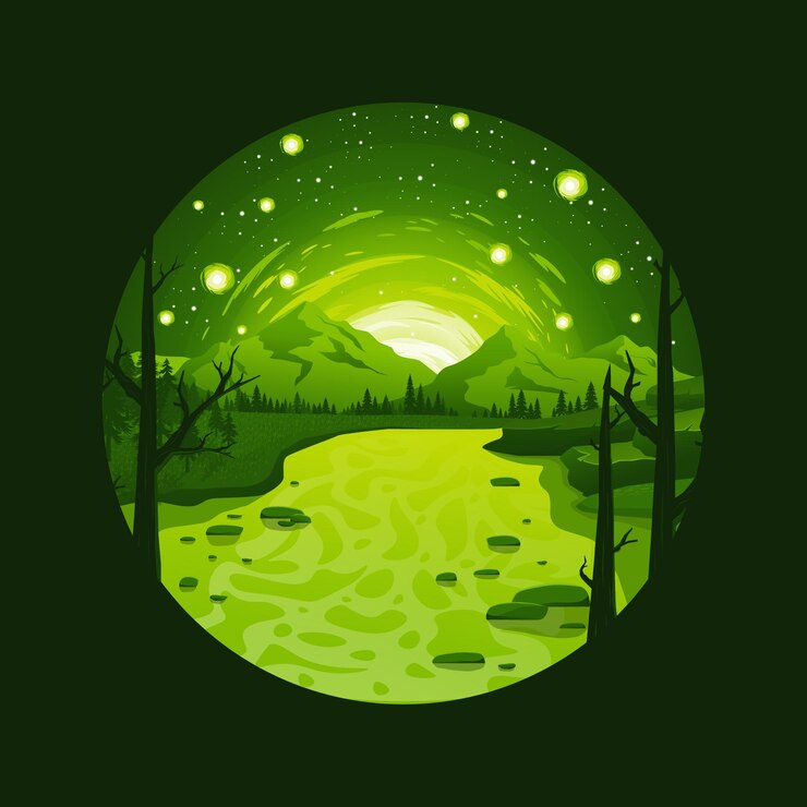Vector beauty mountain landscape vector illustration logo design