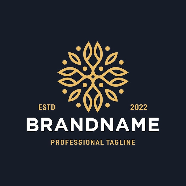 Beauty Ornament Logo Design Template