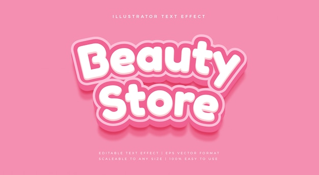 Beauty Pink Rounded Text Style Font Effect