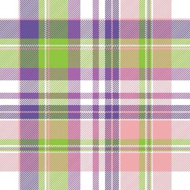 Beauty plaid fabric texture seamless pattern