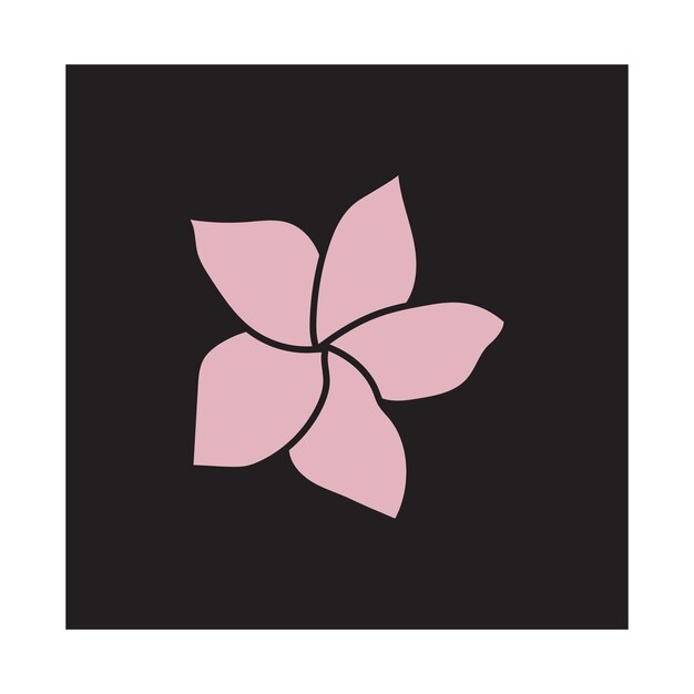 아름다움 plumeria 아이콘 꽃 디자인 그림 기호