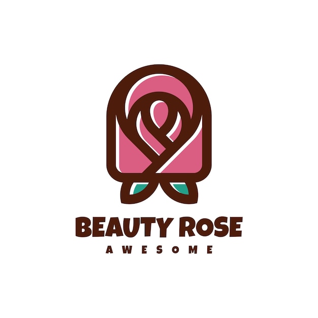Логотип красоты розы
