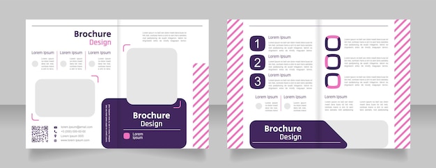 Дизайн шаблона двойной брошюры салона красоты