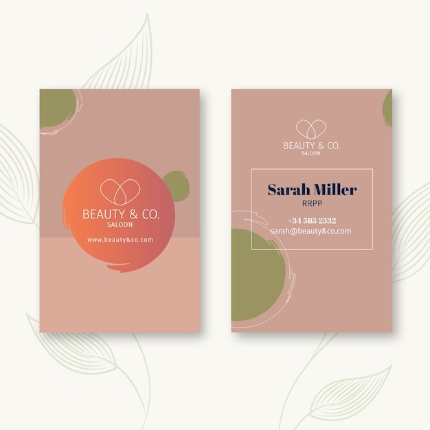 beauty salon business card
