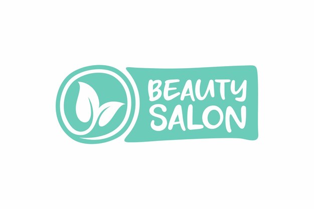 Этикетка салона красоты Векторный логотип ухода за здоровьем и красотой Теги и элементы для натуральной косметики