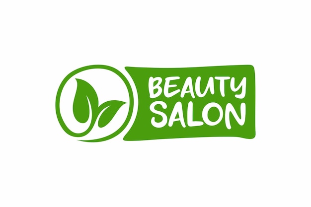 Beauty salon label Vector health and beauty care logo Tags and elements for natural cosmetics