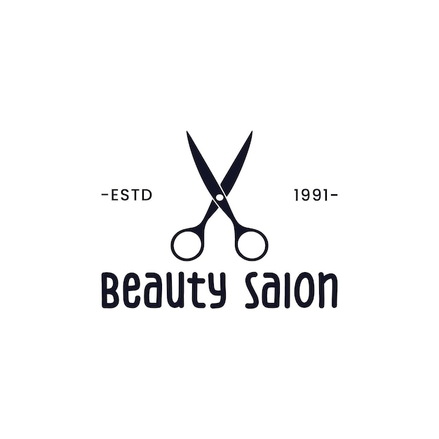 Vettore beauty salon logo design