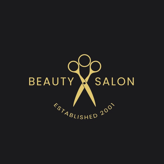 Vector beauty salon logo design