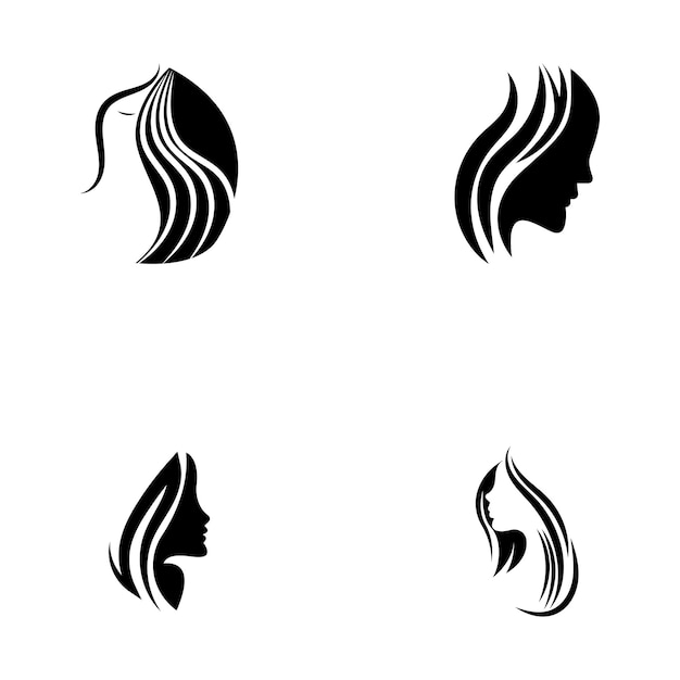 Beauty salon logo vector icon design templatevector