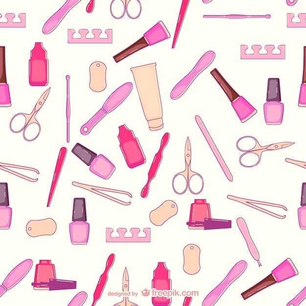 Vector beauty salon pattern vector