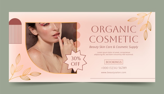 Vector beauty salon   sale banner template