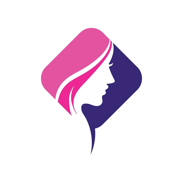 Beauty salon and spa logo vector icon design template