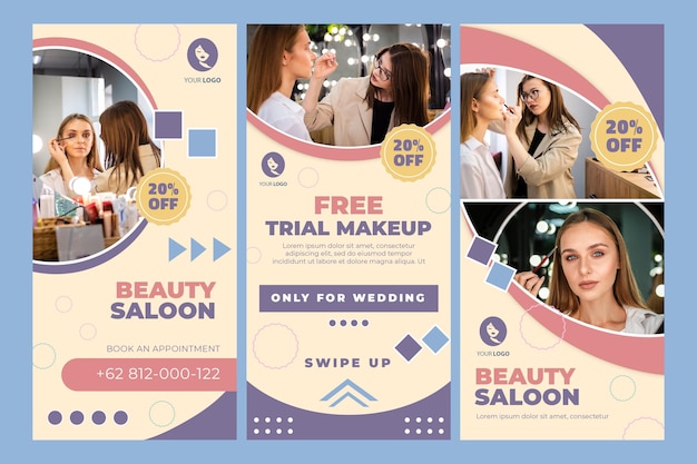 beauty saloon instagram stories