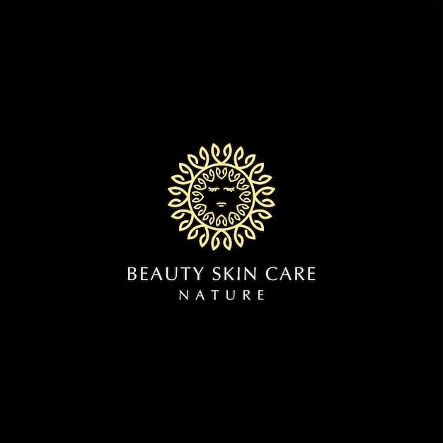 Beauty skin care logo icon vector image