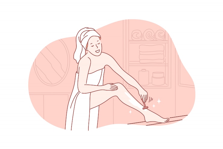 Vector beauty, skincare, depilation concept